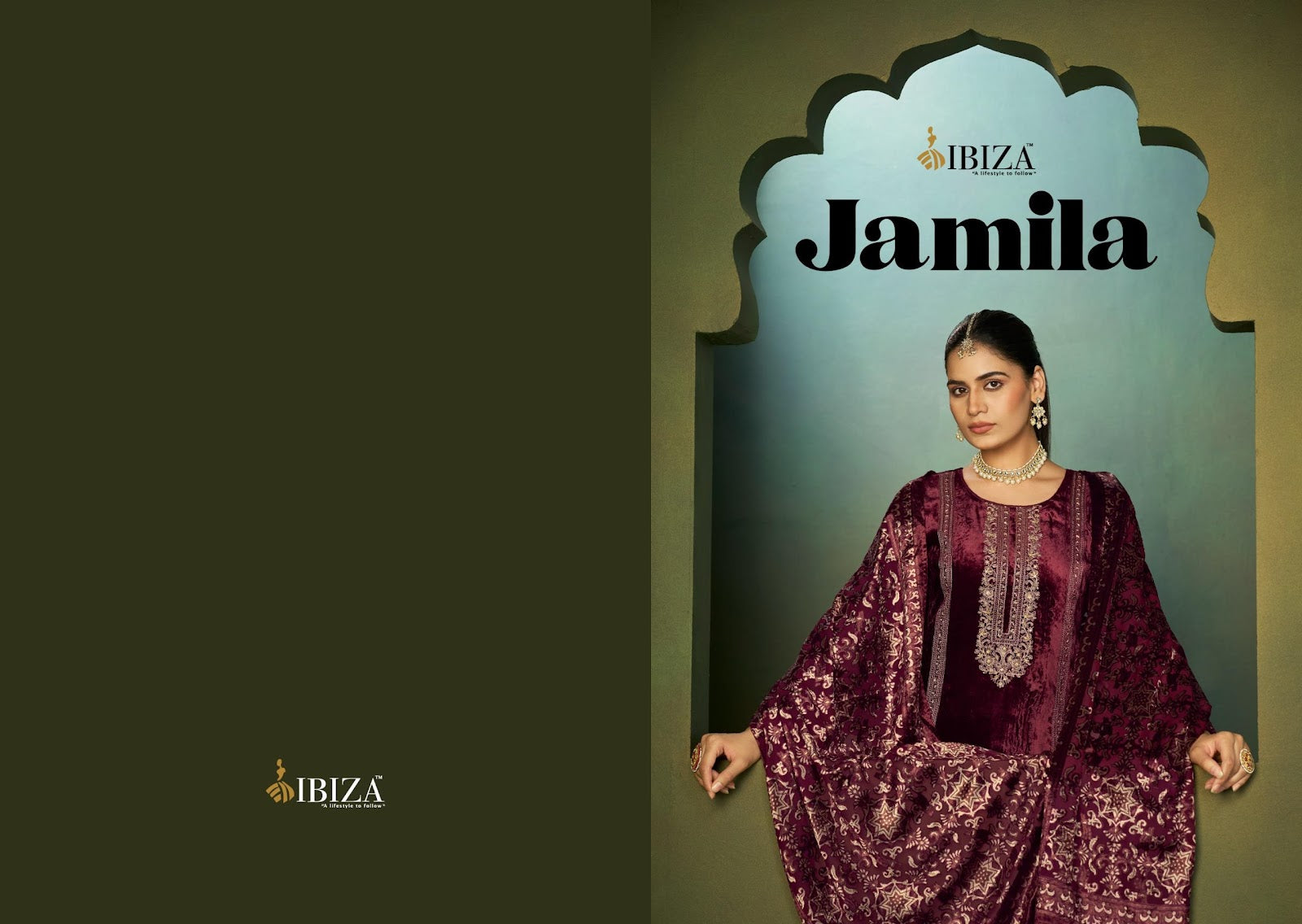 Jamila Ibiza Pure Viscose Velvet Suits Wholesaler