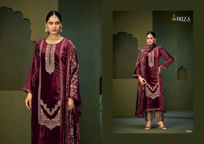 Jamila Ibiza Pure Viscose Velvet Suits Wholesaler