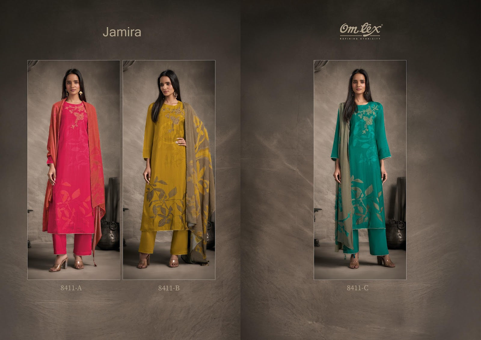 Jamira Omtex Silk Pant Style Suits Supplier