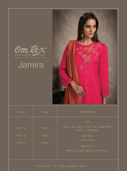Jamira Omtex Silk Pant Style Suits Supplier