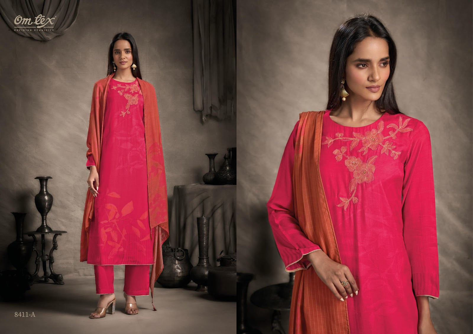 Jamira Omtex Silk Pant Style Suits Supplier