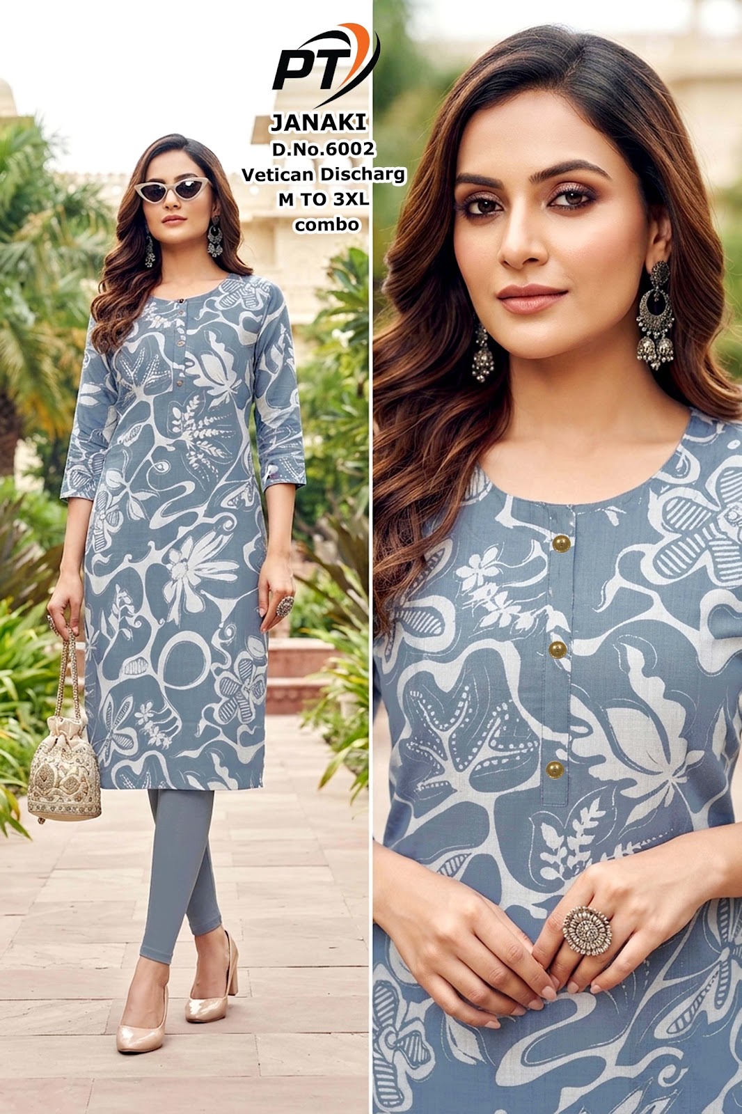 Janaki Pt Vertican Straight Cut Kurtis Exporter