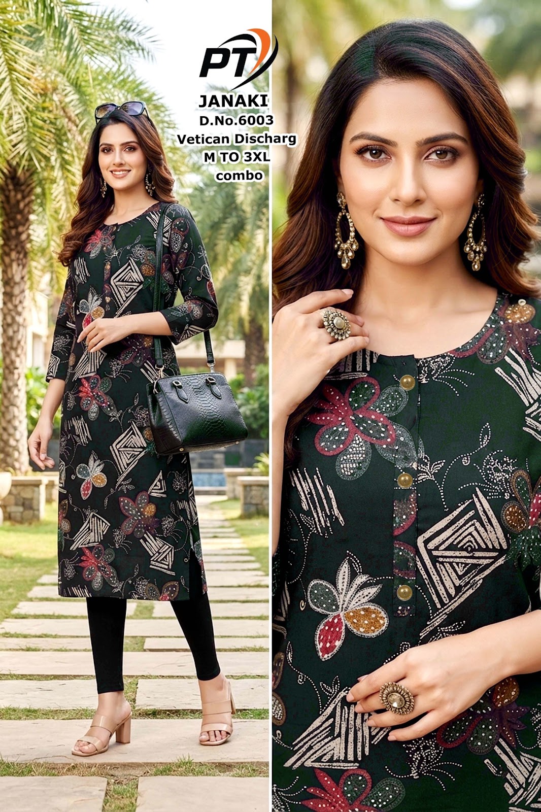 Janaki Pt Vertican Straight Cut Kurtis Exporter