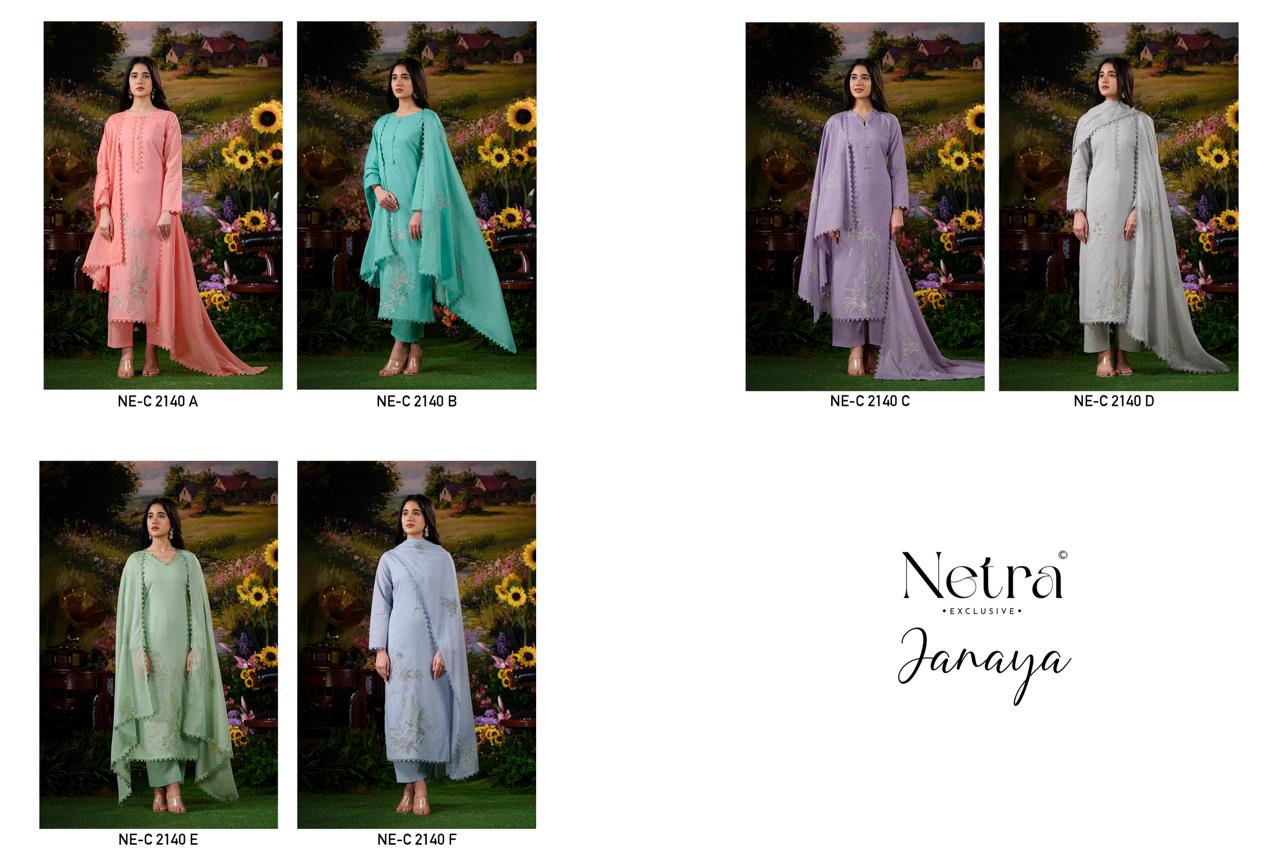 Janaya Netra Mul Cotton Pant Style Suits Wholesale Price