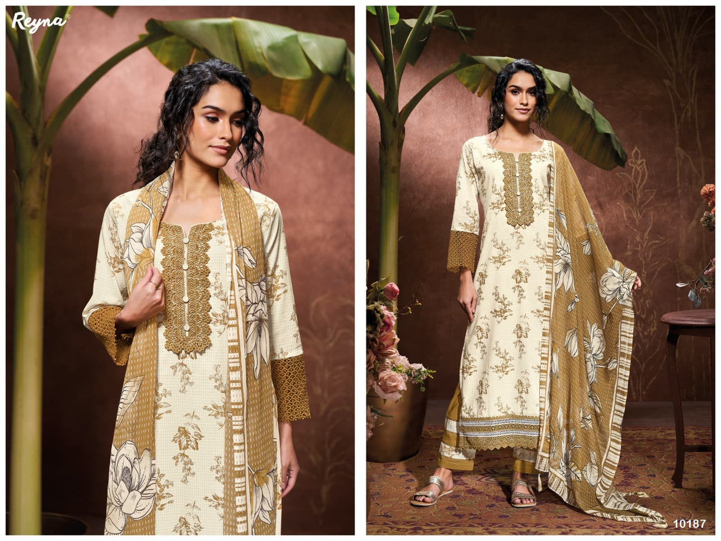 Janhvi Reyna Cotton Pant Style Suits Wholesale Rate
