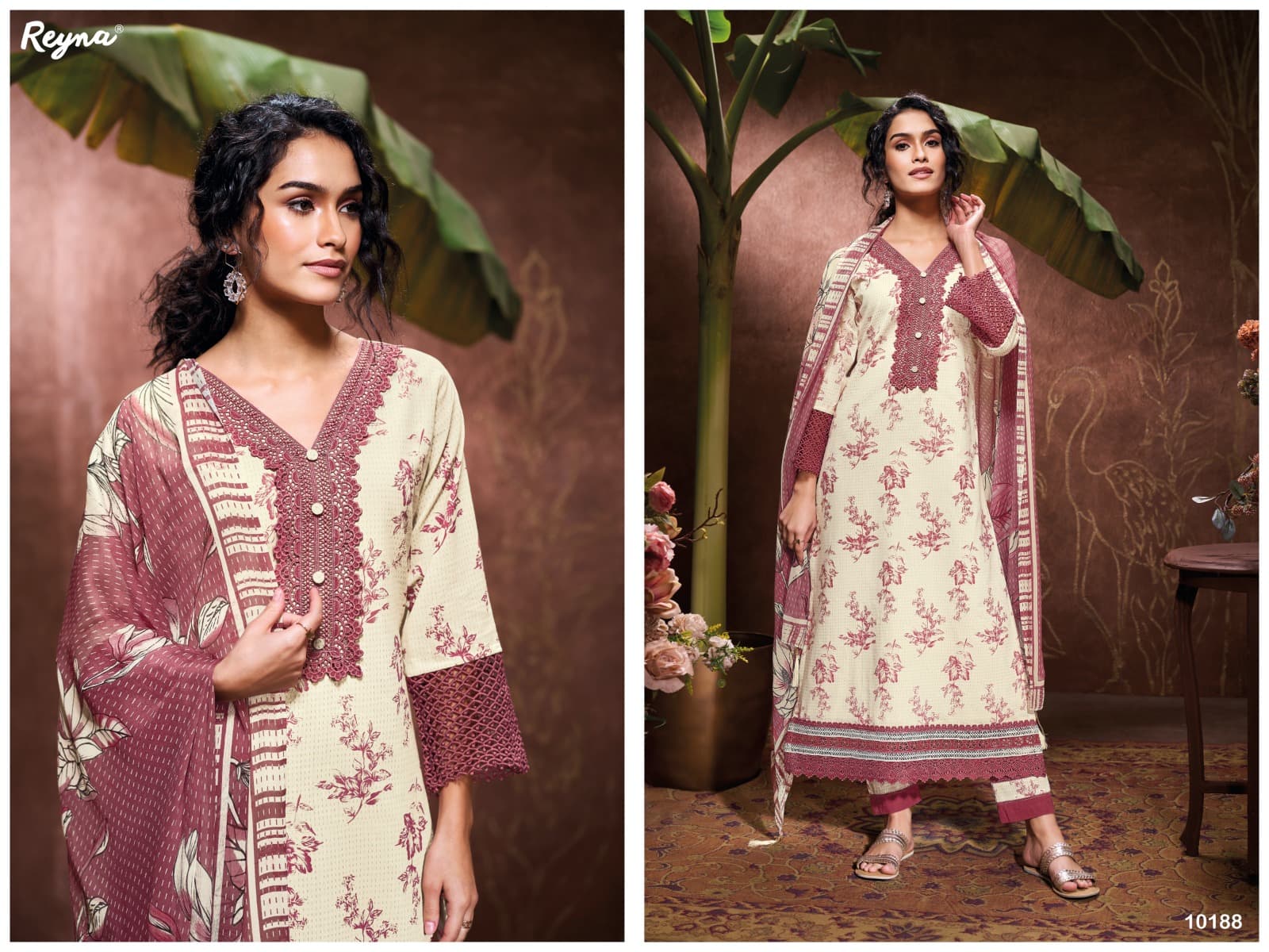 Janhvi Reyna Cotton Pant Style Suits Wholesale Rate