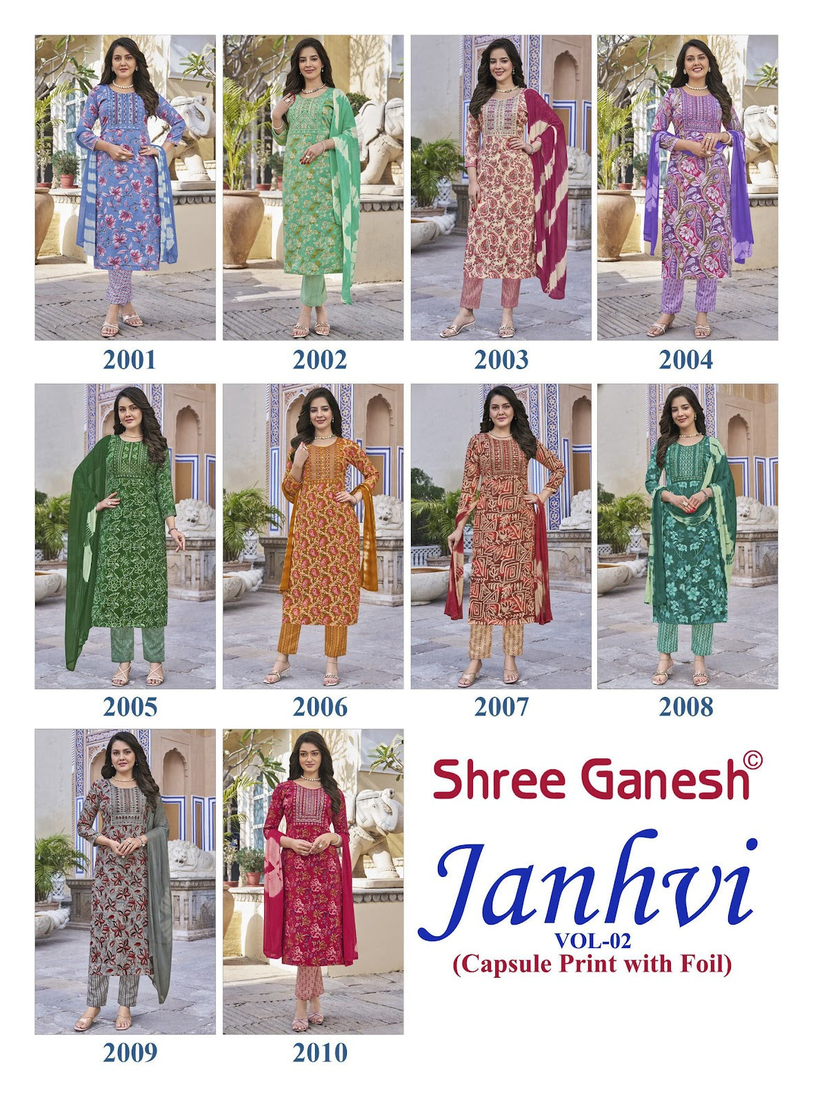 Janhvi Vol 2 Shree Ganesh Capsule Readymade Pant Style Suits Wholesale Price