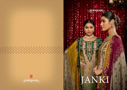 Janki Rangoon Pure Muslin Readymade Pant Style Suits Supplier Ahmedabad