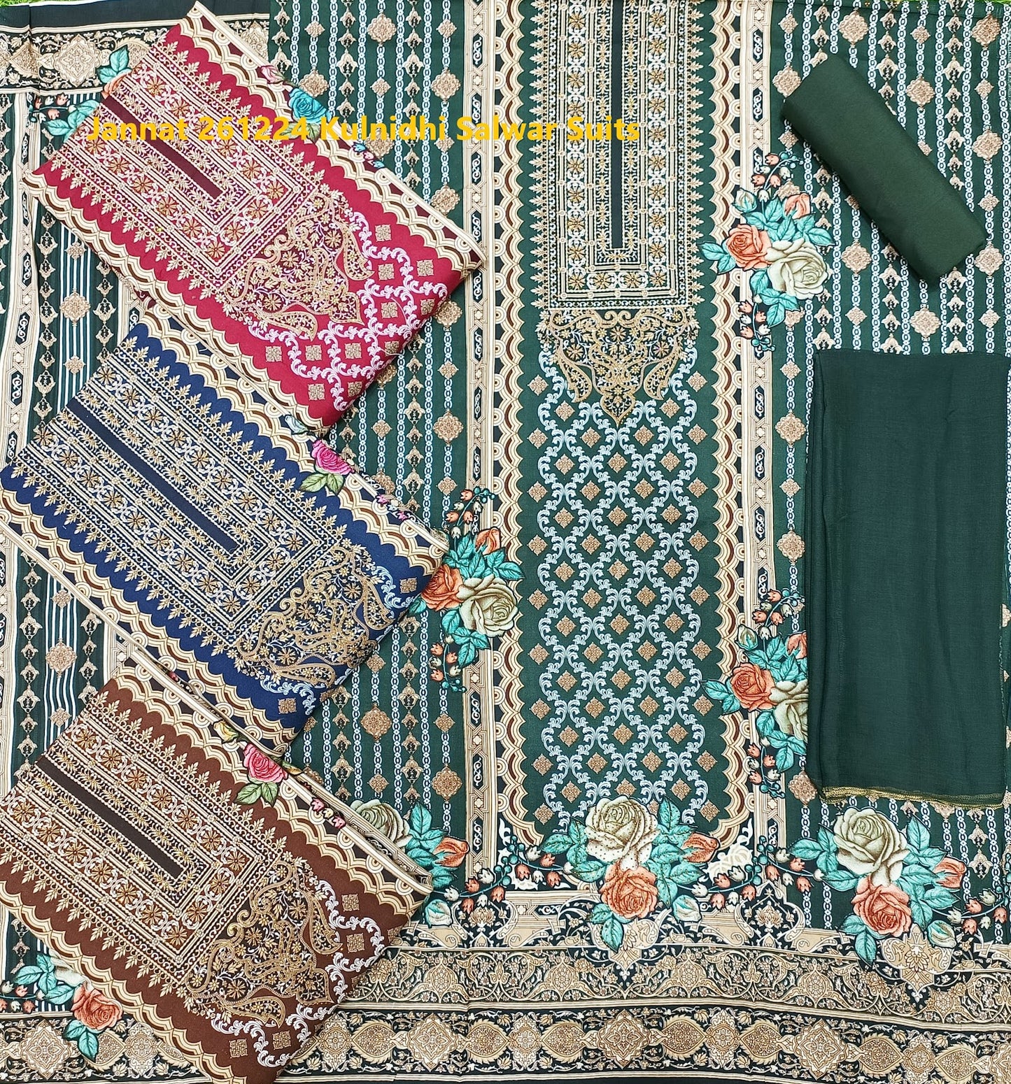 Jannat 261224 Kulnidhi Viscose Rayon Salwar Suits Wholesaler Ahmedabad