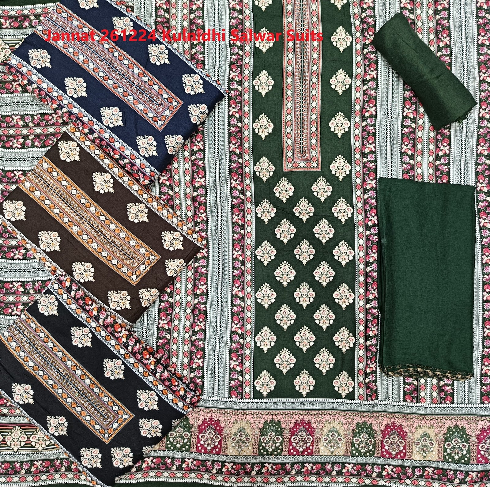 Jannat 261224 Kulnidhi Viscose Rayon Salwar Suits Wholesaler Ahmedabad
