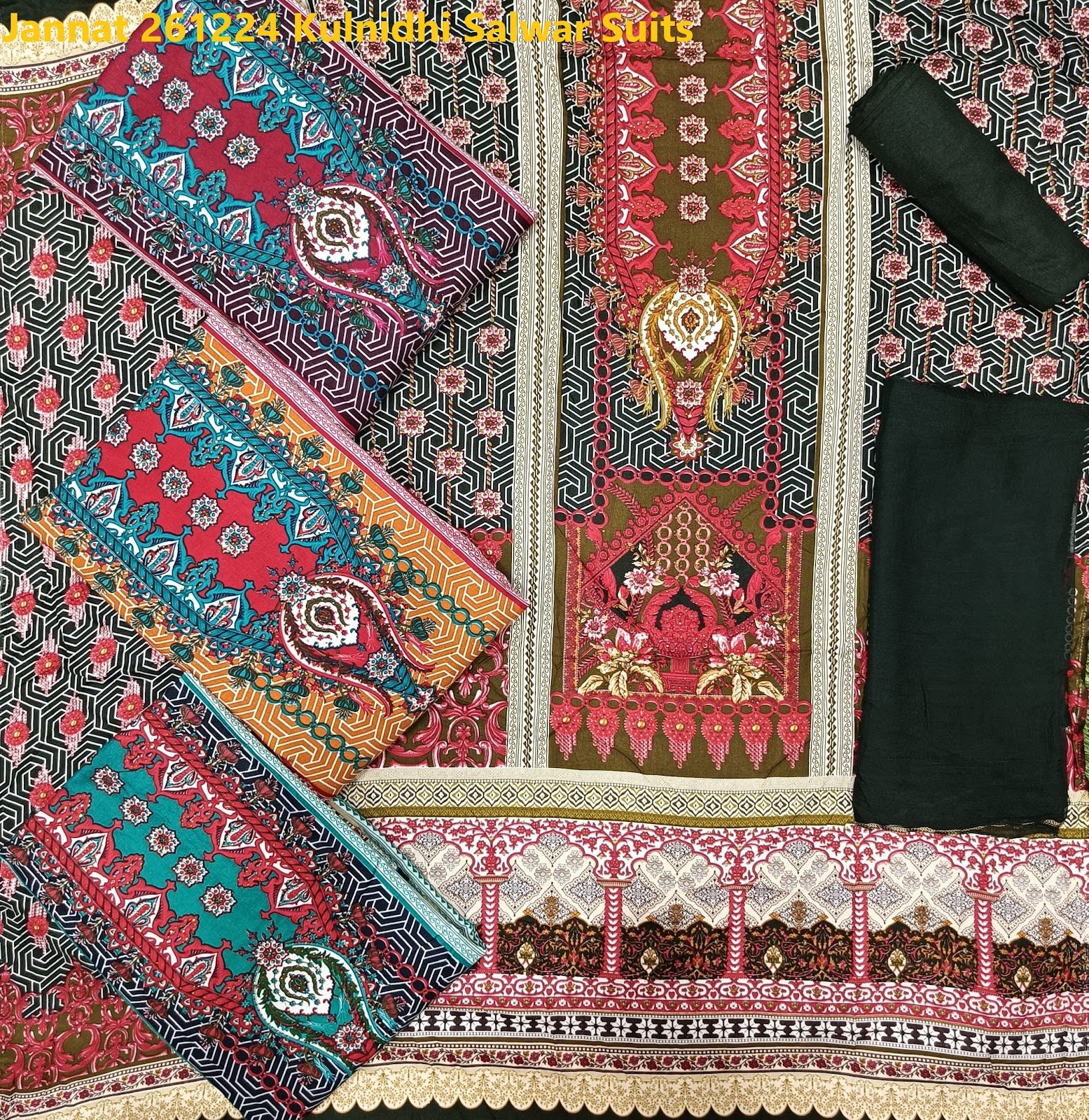 Jannat 261224 Kulnidhi Viscose Rayon Salwar Suits Wholesaler Ahmedabad