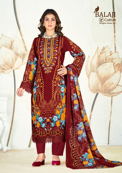 Jannat Balaji Mix Cotton Karachi Salwar Suits Wholesaler