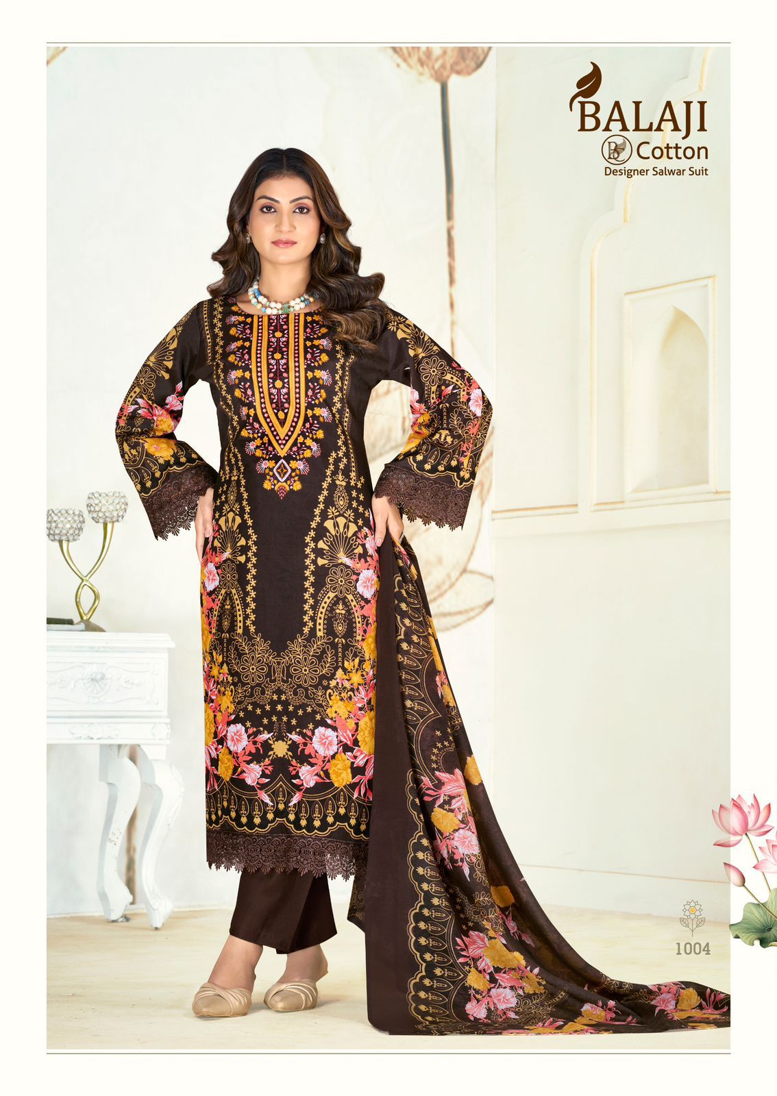 Jannat Balaji Mix Cotton Karachi Salwar Suits Wholesaler