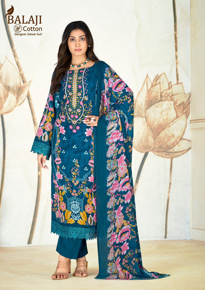 Jannat Balaji Mix Cotton Karachi Salwar Suits Wholesaler