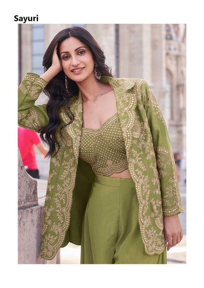 Jannat Gold Sayuri Premium Silk Indo Western Pair Wholesale Price