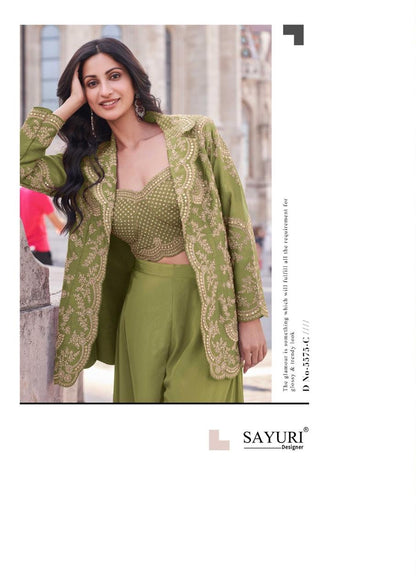 Jannat Gold Sayuri Premium Silk Indo Western Pair Wholesale Price