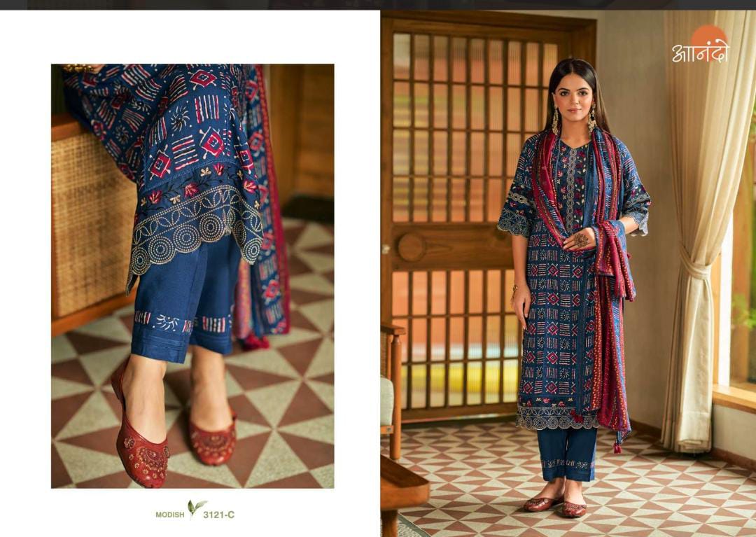 Jannat Jay Vijay Anando Pashmina Suits Wholesale Rate