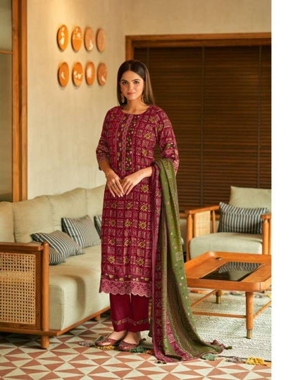 Jannat Jay Vijay Anando Pashmina Suits Wholesale Rate
