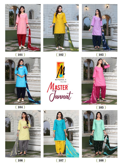 Jannat Master Rayon Readymade Salwar Suits Supplier Gujarat