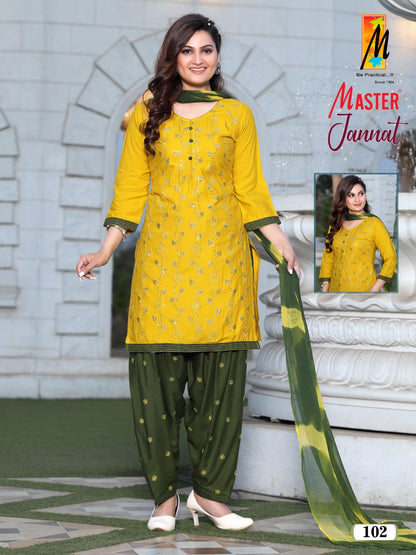 Jannat Master Rayon Readymade Salwar Suits Supplier Gujarat