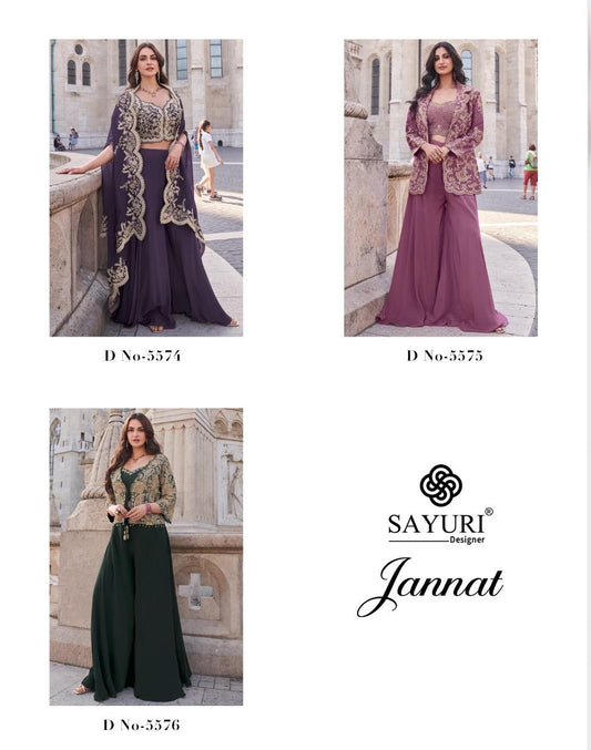 Jannat Sayuri Premium Silk Indo Western Pair Exporter India