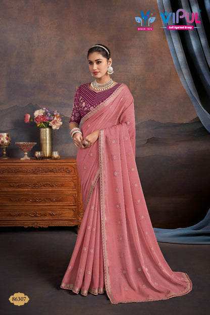 Jannat Vipul Organza Sarees Exporter India