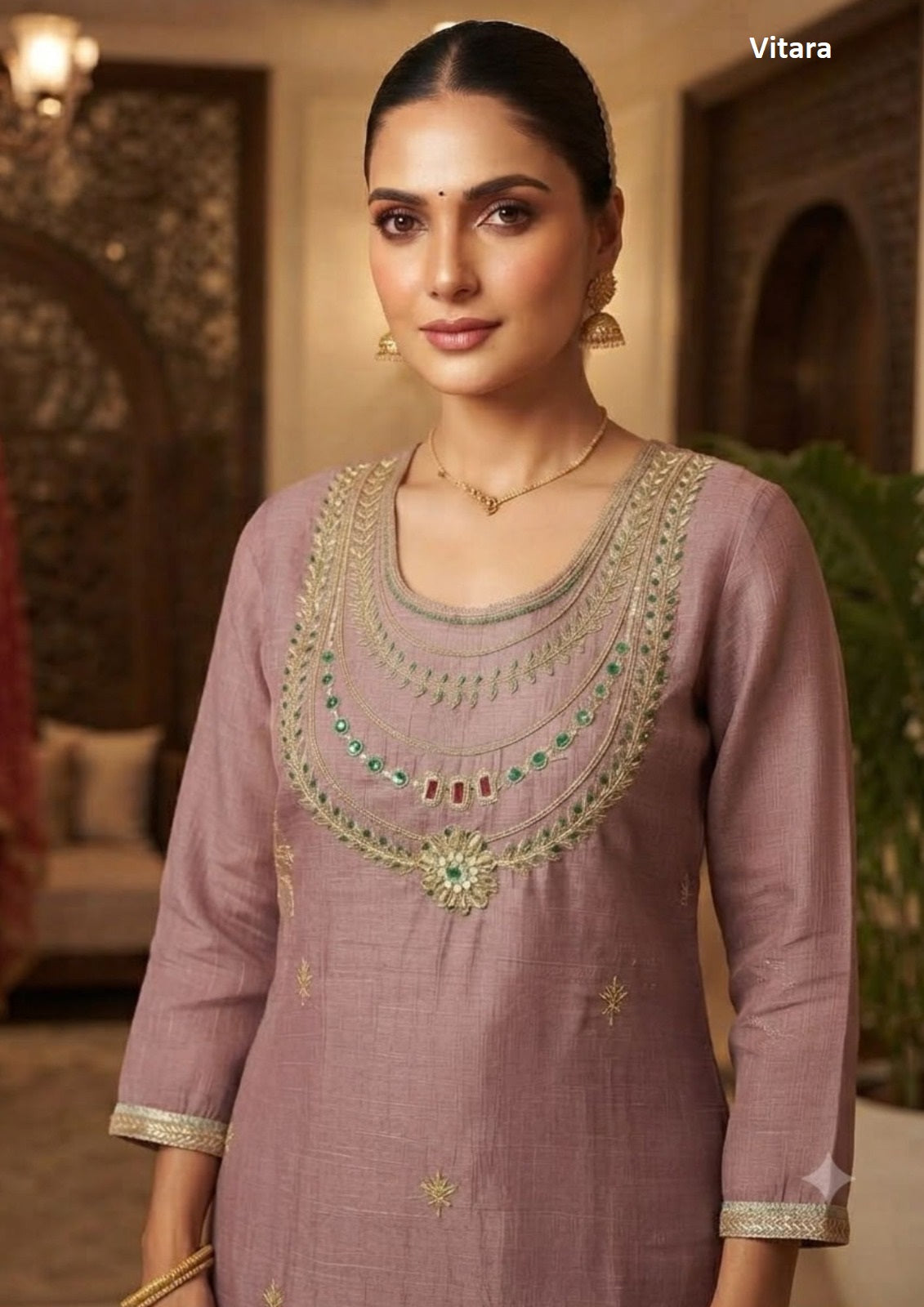 Jannat Vitara Salsa Readymade Plazzo Style Suits Wholesale Rate