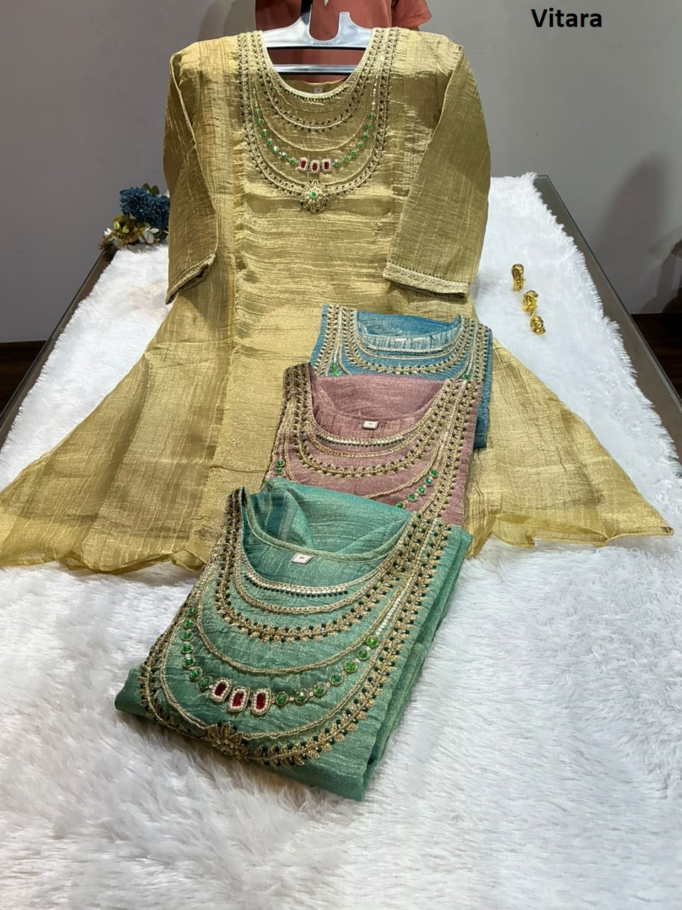 Jannat Vitara Salsa Readymade Plazzo Style Suits Wholesale Rate
