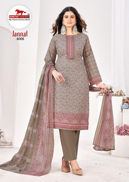 Jannat Vol 4 Chetak Fashion Cotton Karachi Salwar Suits Supplier