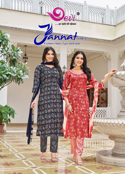 Jannat Vol 7 Devi Capsule Readymade Pant Style Suits Exporter India