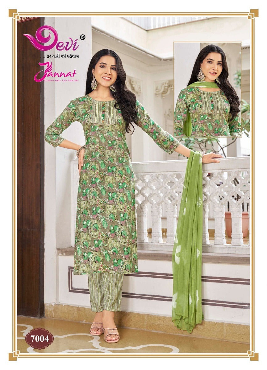 Jannat Vol 7 Devi Capsule Readymade Pant Style Suits Exporter India