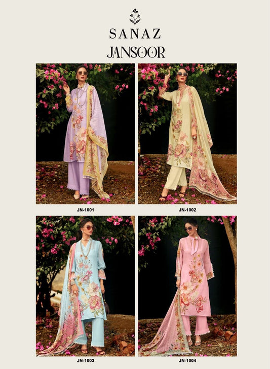 Jansoor Sanaz Viscose Mal Pant Style Suits Wholesaler Gujarat