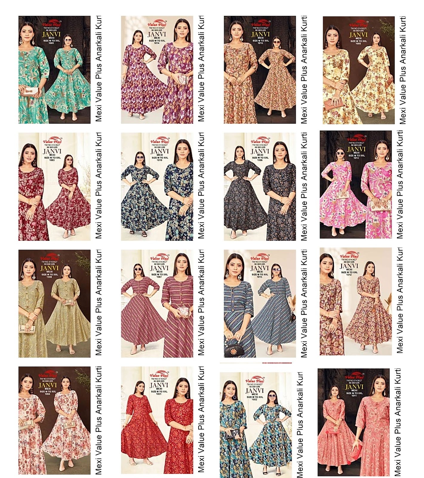 Janvi Mexi Value Plus Rayon Anarkali Kurtis Manufacturer Gujarat