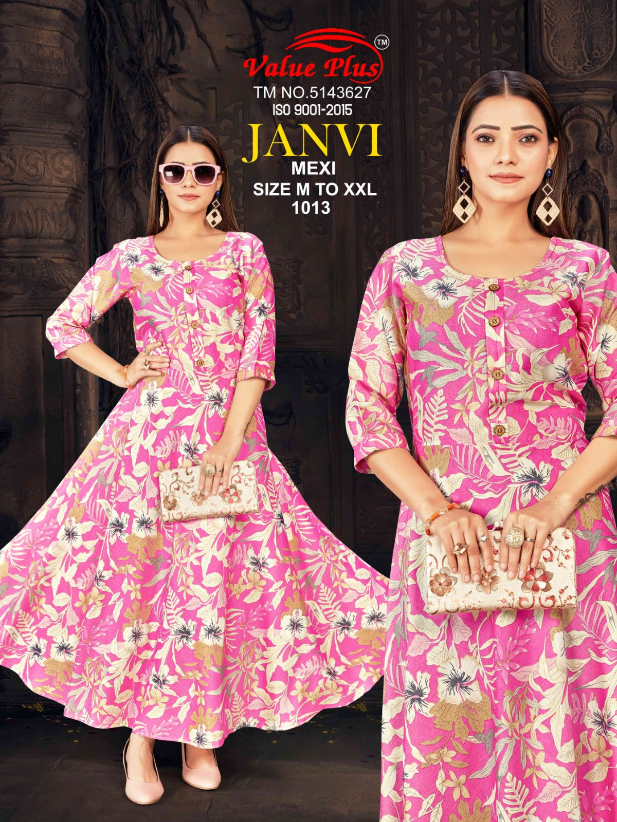 Janvi Mexi Value Plus Rayon Anarkali Kurtis Manufacturer Gujarat
