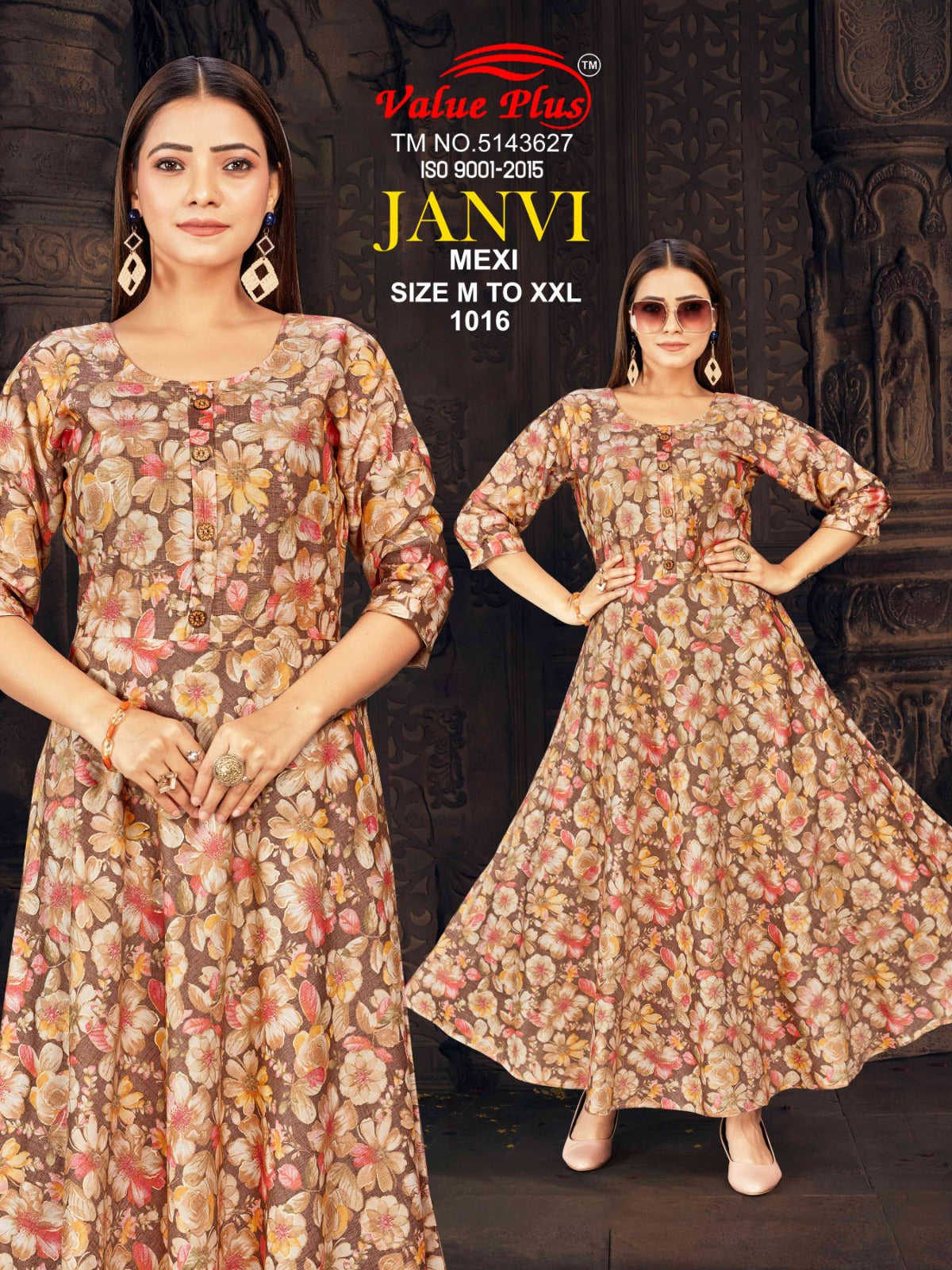 Janvi Mexi Value Plus Rayon Anarkali Kurtis Manufacturer Gujarat