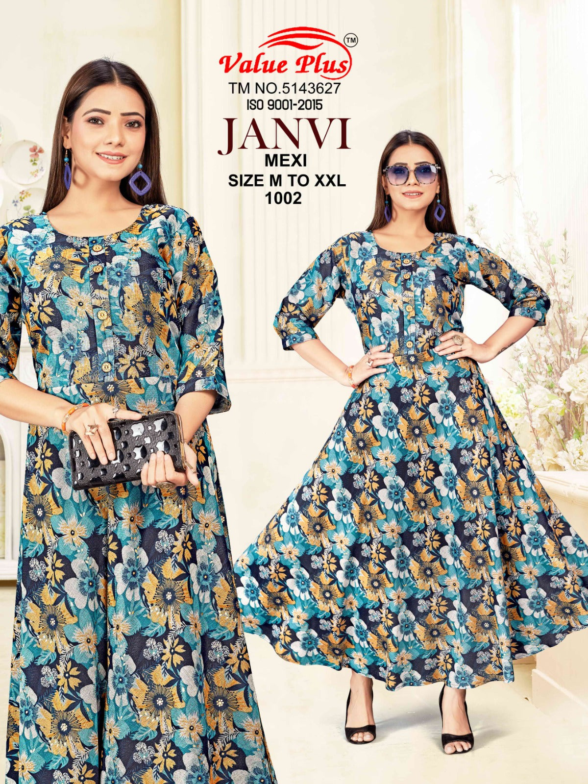 Janvi Mexi Value Plus Rayon Anarkali Kurtis Manufacturer Gujarat
