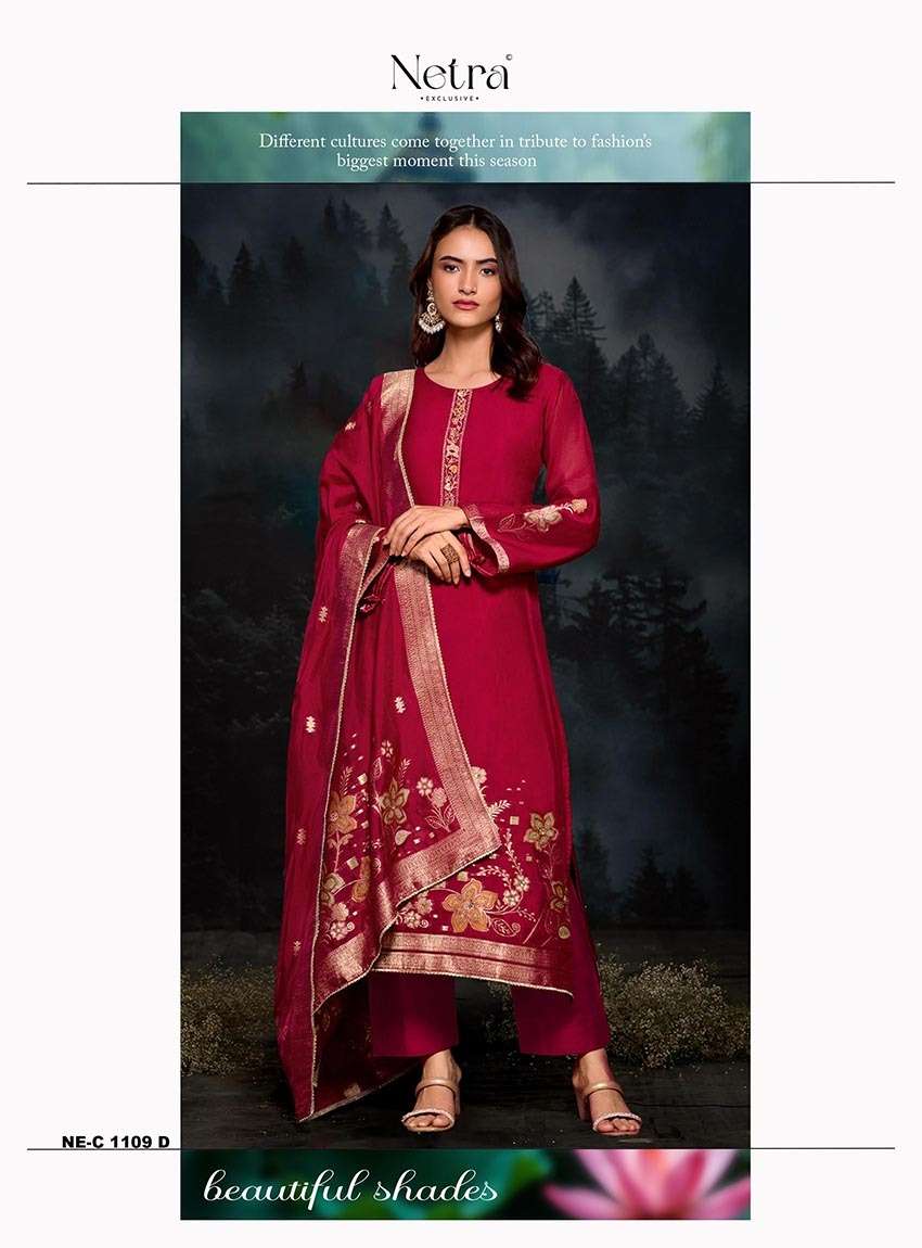 Janvi Netra Premium Viscose Pant Style Suits Supplier