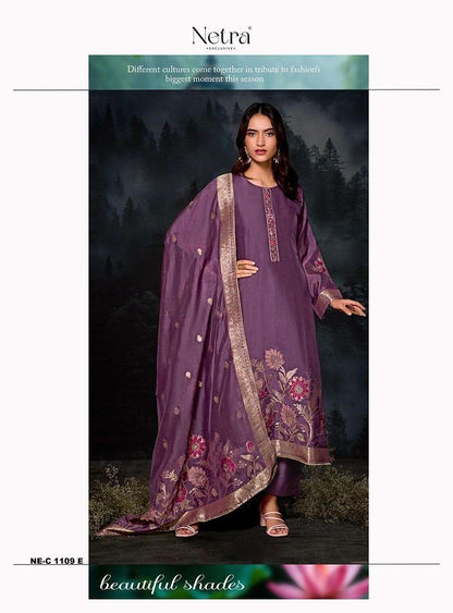 Janvi Netra Premium Viscose Pant Style Suits Supplier