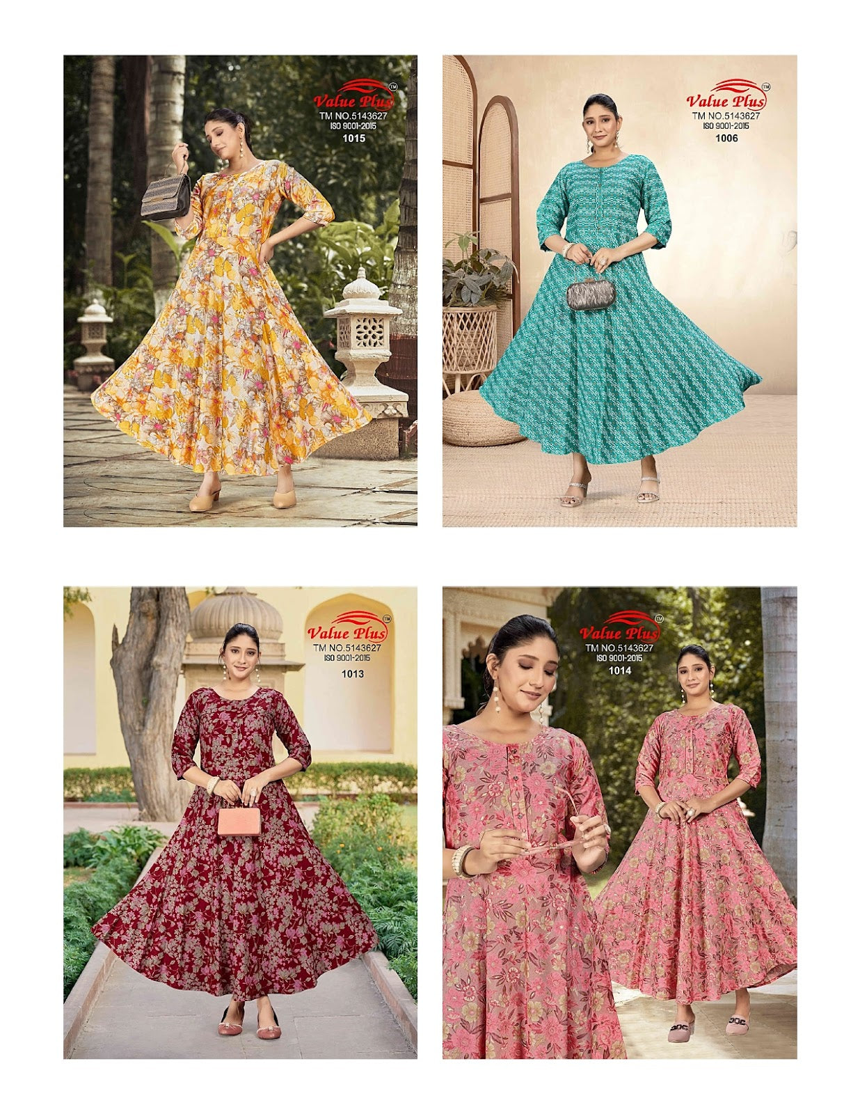 Janvi Vol 53 Value Plus Rayon Long Kurtis Supplier Gujarat