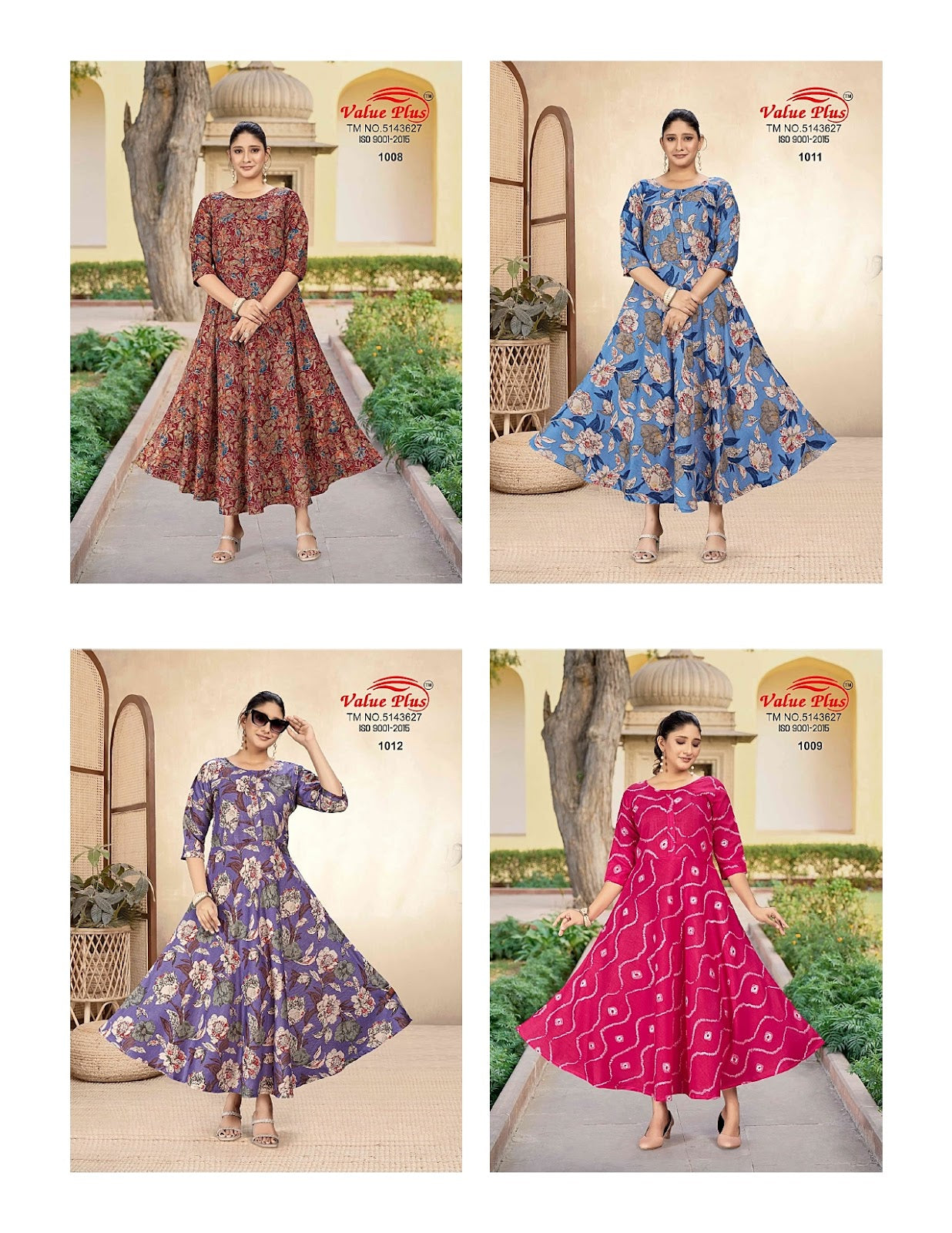 Janvi Vol 53 Value Plus Rayon Long Kurtis Supplier Gujarat