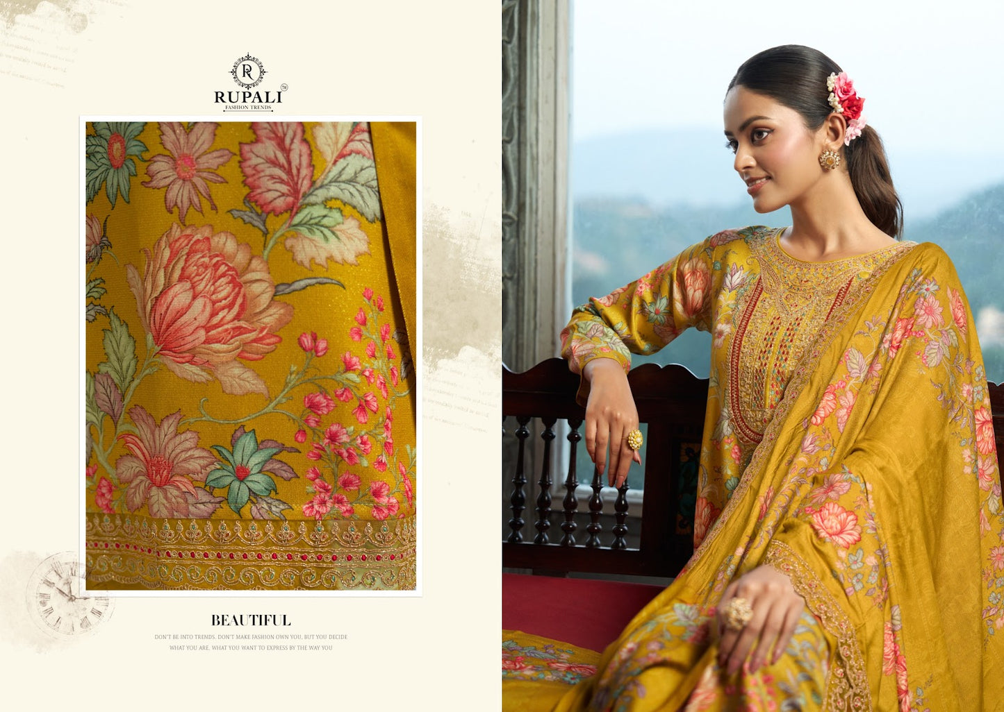 Janvika Rupali Pashmina Suits Wholesaler Ahmedabad