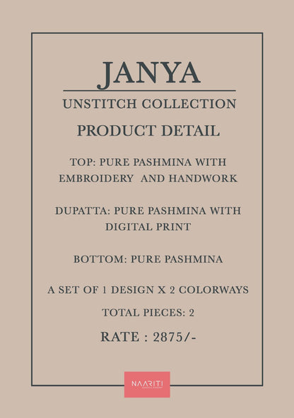 Janya Naariti Pashmina Suits Exporter India