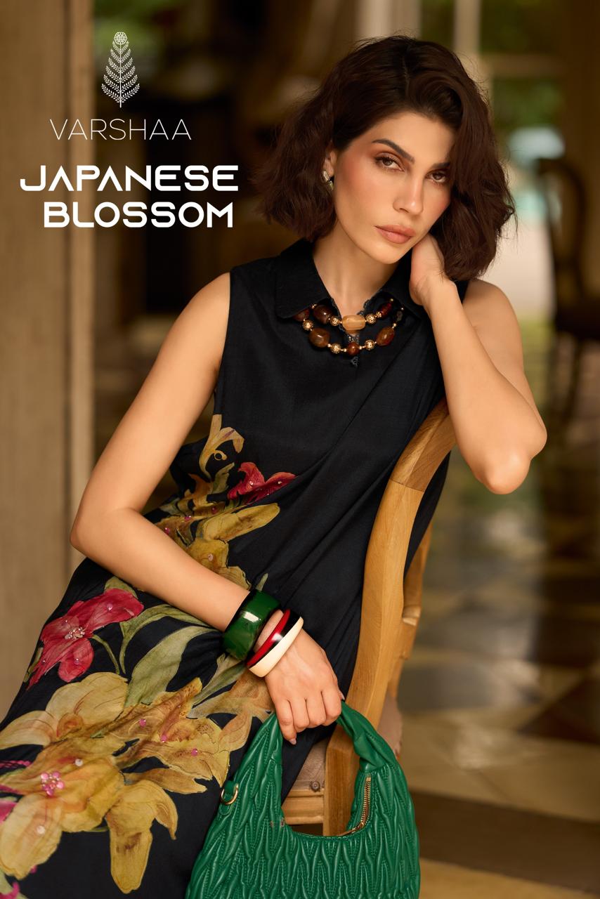 Japanese Blossom Varshaa Viscose Muslin Pant Style Suits Manufacturer Gujarat