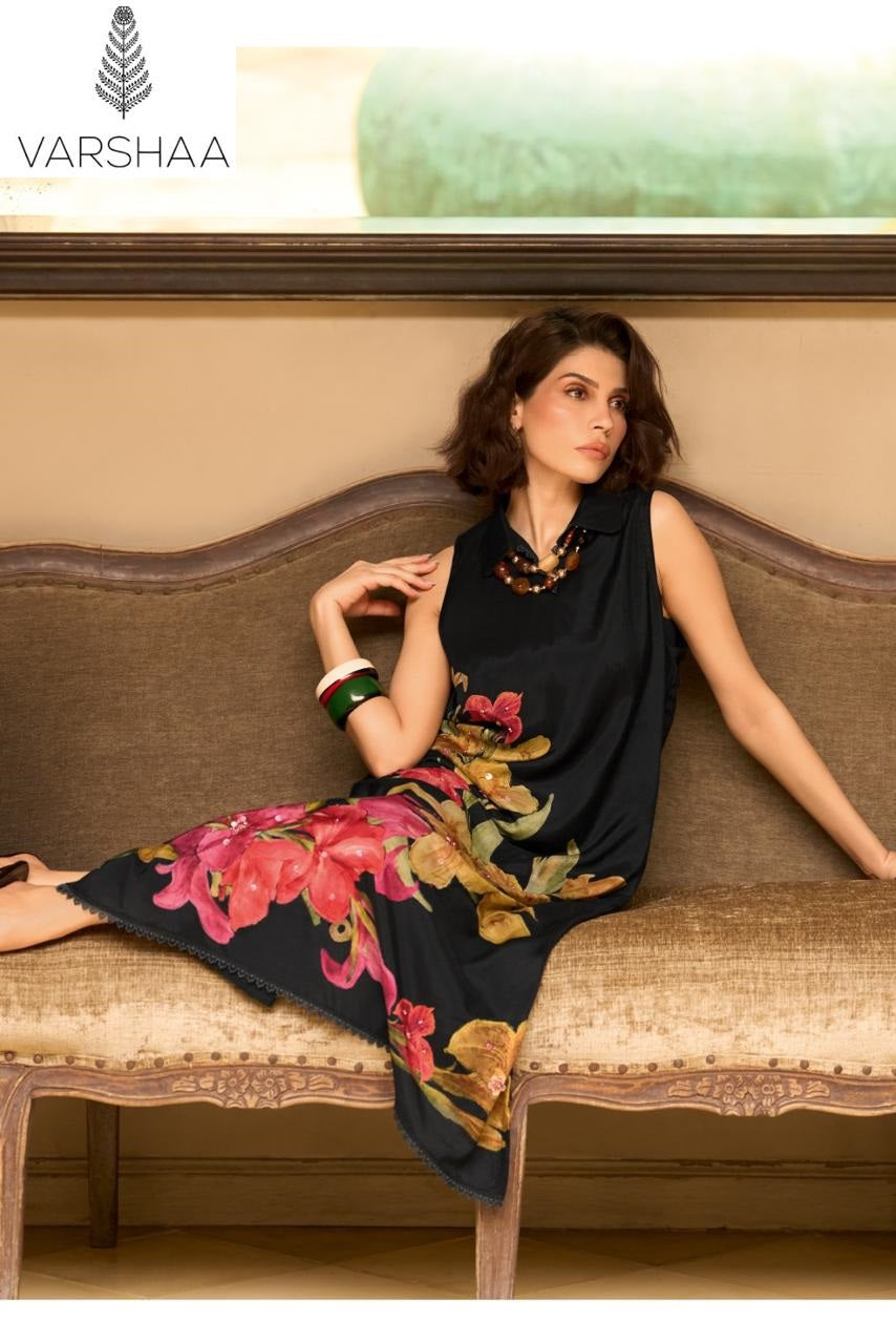 Japanese Blossom Varshaa Viscose Muslin Pant Style Suits Manufacturer Gujarat