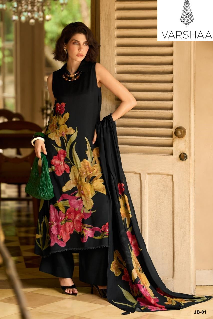Japanese Blossom Varshaa Viscose Muslin Pant Style Suits Manufacturer Gujarat