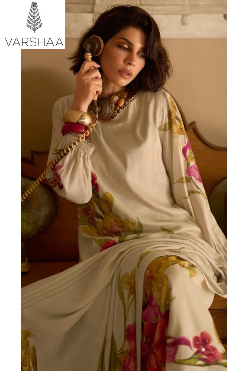 Japanese Blossom Varshaa Viscose Muslin Pant Style Suits Manufacturer Gujarat