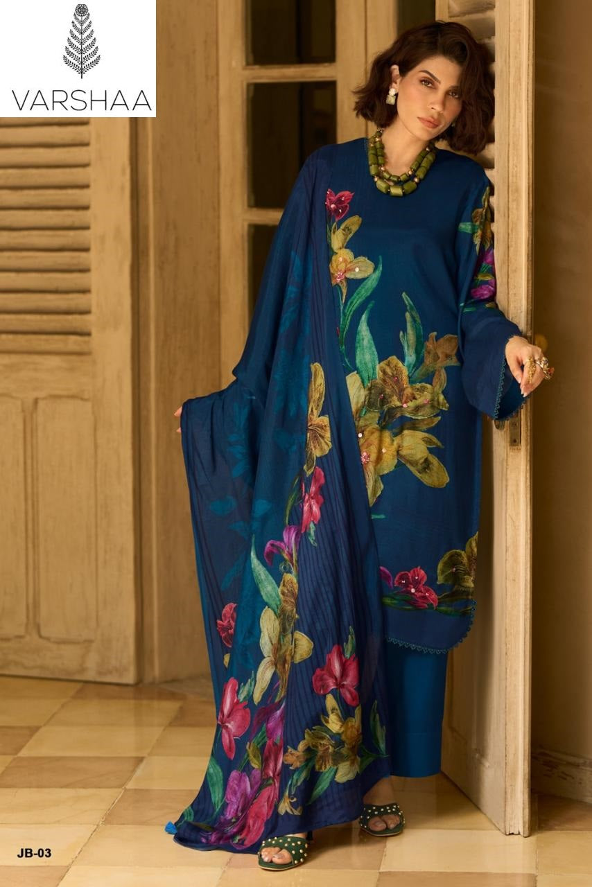 Japanese Blossom Varshaa Viscose Muslin Pant Style Suits Manufacturer Gujarat