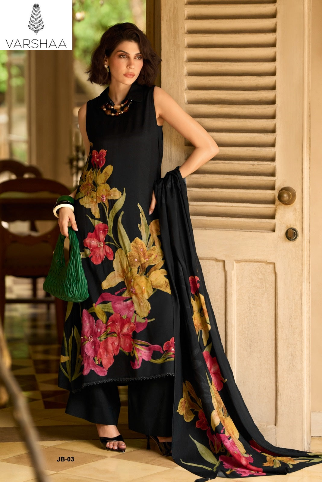 Japanese Blossom Vol 2 Varshaa Viscose Muslin Pant Style Suits Manufacturer