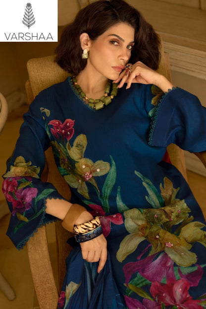 Japanese Blossom Vol 2 Varshaa Viscose Muslin Pant Style Suits Manufacturer