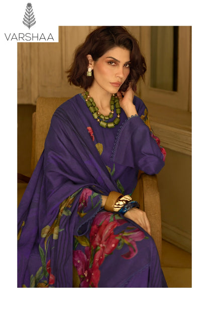 Japanese Blossom Vol 2 Varshaa Viscose Muslin Pant Style Suits Manufacturer